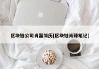 区块链公司肖磊简历[区块链肖臻笔记]