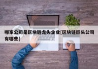 哪家公司是区块链龙头企业[区块链巨头公司有哪些]